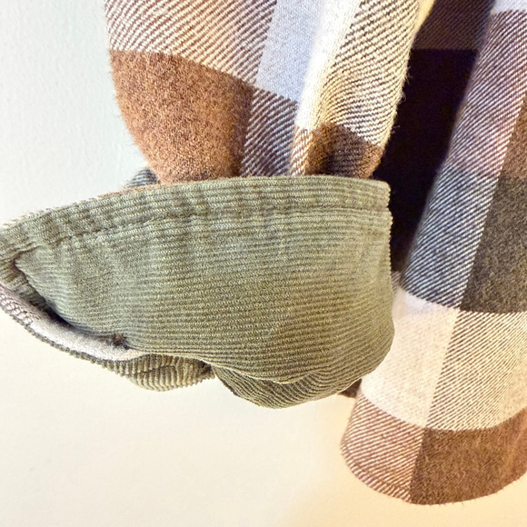 Pendleton Brown White Plaid Cotton Flannel Shirt XXL b14 - Picture 10 of 13